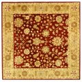 Safavieh 6 x 6 ft. Square- Traditional Heritage Red And Gold Hand Tufted Rug HG813A-6SQ